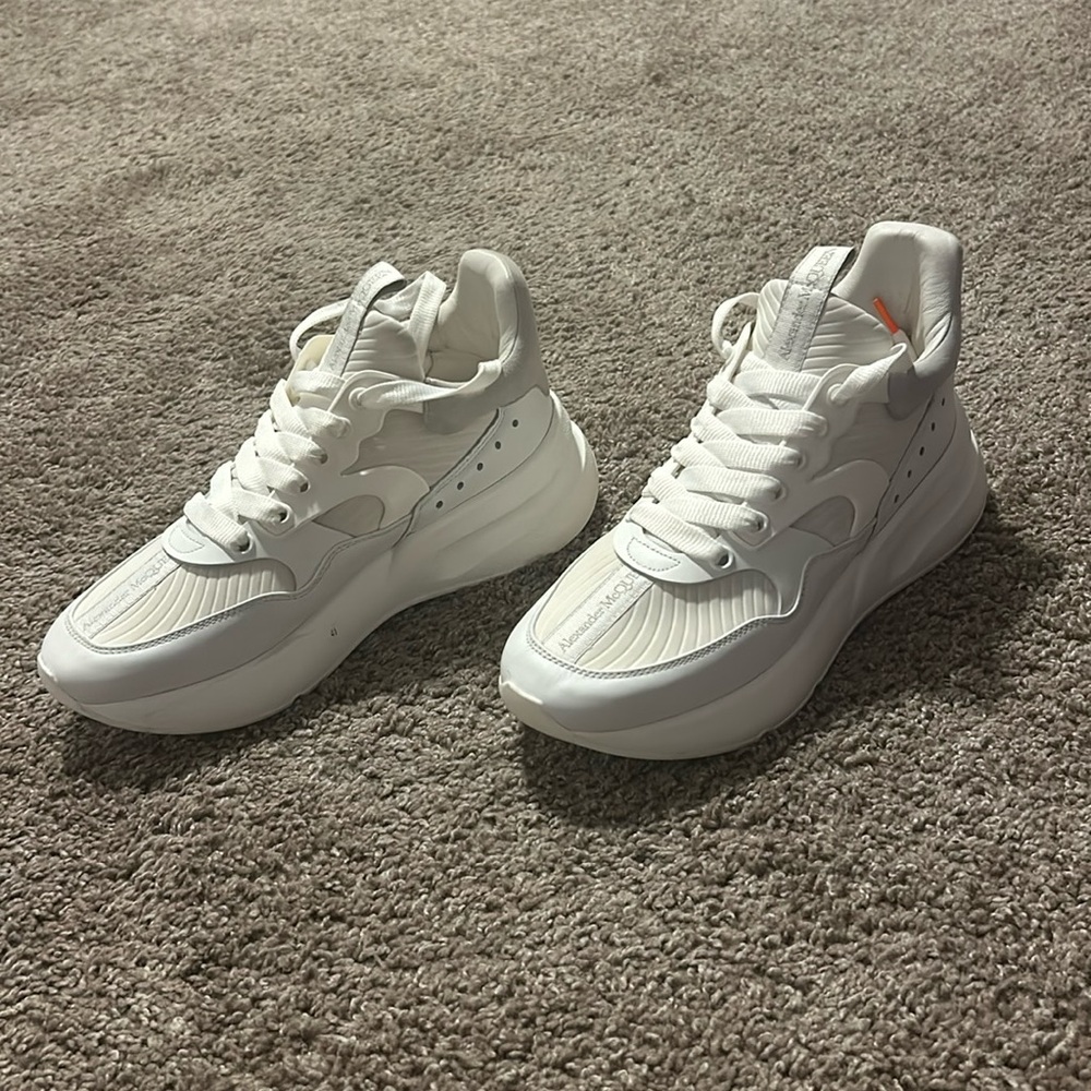 White Alexander McQueen sneaker